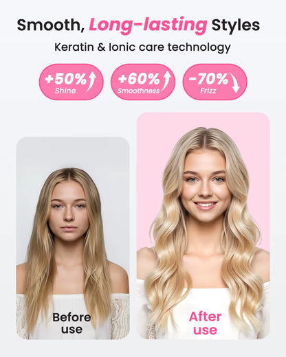 Ionic Thermal Brush – Smooth, Shiny Hair, Beautiful Curls & Salon-Style Volume in Minutes